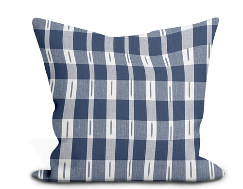 Thibaut Ellastone Check Pillow