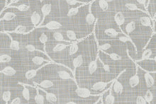 Load image into Gallery viewer, 112” Wide Semi Sheer Cream Floral Embroidered Drapery Fabric FB