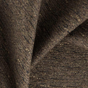 Stain Resistant Heavy Duty MCM Mid Century Modern Tweed Chenille Brown Black Upholstery Fabric FB