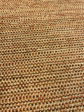 Load image into Gallery viewer, Designer Water &amp; Stain Resistant Beige Rusty Orange Brown MCM Mid Century Modern Tweed Upholstery Fabric WHS 4656