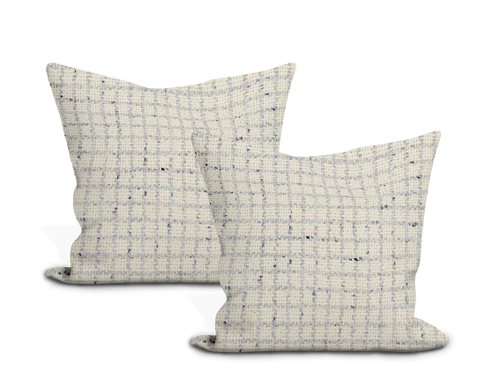 Schumacher Hudson Wool Check Pillow Cover