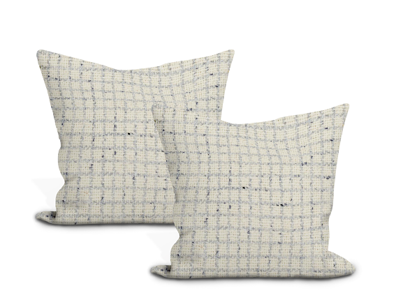 Schumacher Hudson Wool Check Pillow Cover