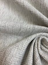 Load image into Gallery viewer, 1.5 Yard Designer Water &amp; Stain Resistant Grey MCM Mid Century Modern Tweed Upholstery Fabric WHS 4615