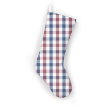Load image into Gallery viewer, Thibaut Saybrook Check Christmas Stocking