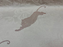 Load image into Gallery viewer, Jungle Damask Beige Leopard Cheetah Animal Pattern Upholstery Drapery Fabric