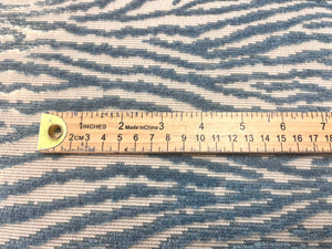 1.9 Yard Cowtan & Tour Sargasso Blue Abstract Cut Velvet Upholstery Fabric