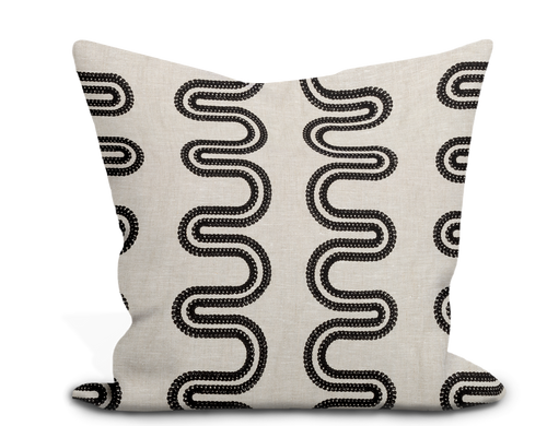 Thibaut Herriot Way Embroidery Pillow