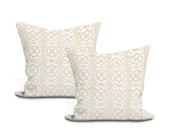 Sunda Hand Blocked Print Pillow Cover