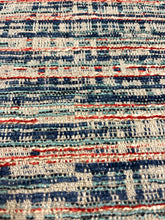 Load image into Gallery viewer, Osborne &amp; Little Berkeley F 7314-05 Navy Blue Teal Greige Red Upholstery Fabric WHS-5001
