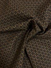 Load image into Gallery viewer, Black Taupe Geometric Diamond Upholstery Fabric STA 4569