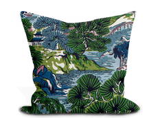 Load image into Gallery viewer, Thibaut Pagoda Trees Pillow