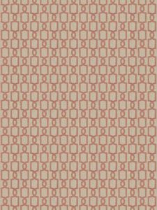 Cotton Blend Beige Coral Trellis Geometric Upholstery Drapery Fabric FB