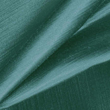 Load image into Gallery viewer, Cotton Blend Peacock Teal Satin Slub Upholstery Drapery Fabric