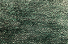 Load image into Gallery viewer, 1.8 Yard Designer Emerald Green Black Textured Chenille Upholstery Fabric