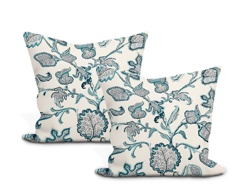 Schumacher Palampore Block Print Pillow Cover