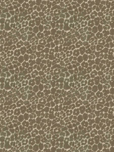 Mocha Brown Beige Cheetah Animal Cut Velvet Upholstery Fabric