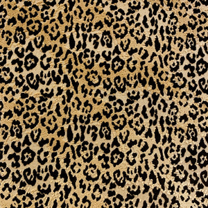 Beige Black Ivory Cheetah Animal Pattern Epingle Velvet Upholstery Fabric