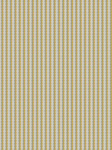 Cotton Beige Mustard Teal Geometric Circle Stripe Drapery Fabric