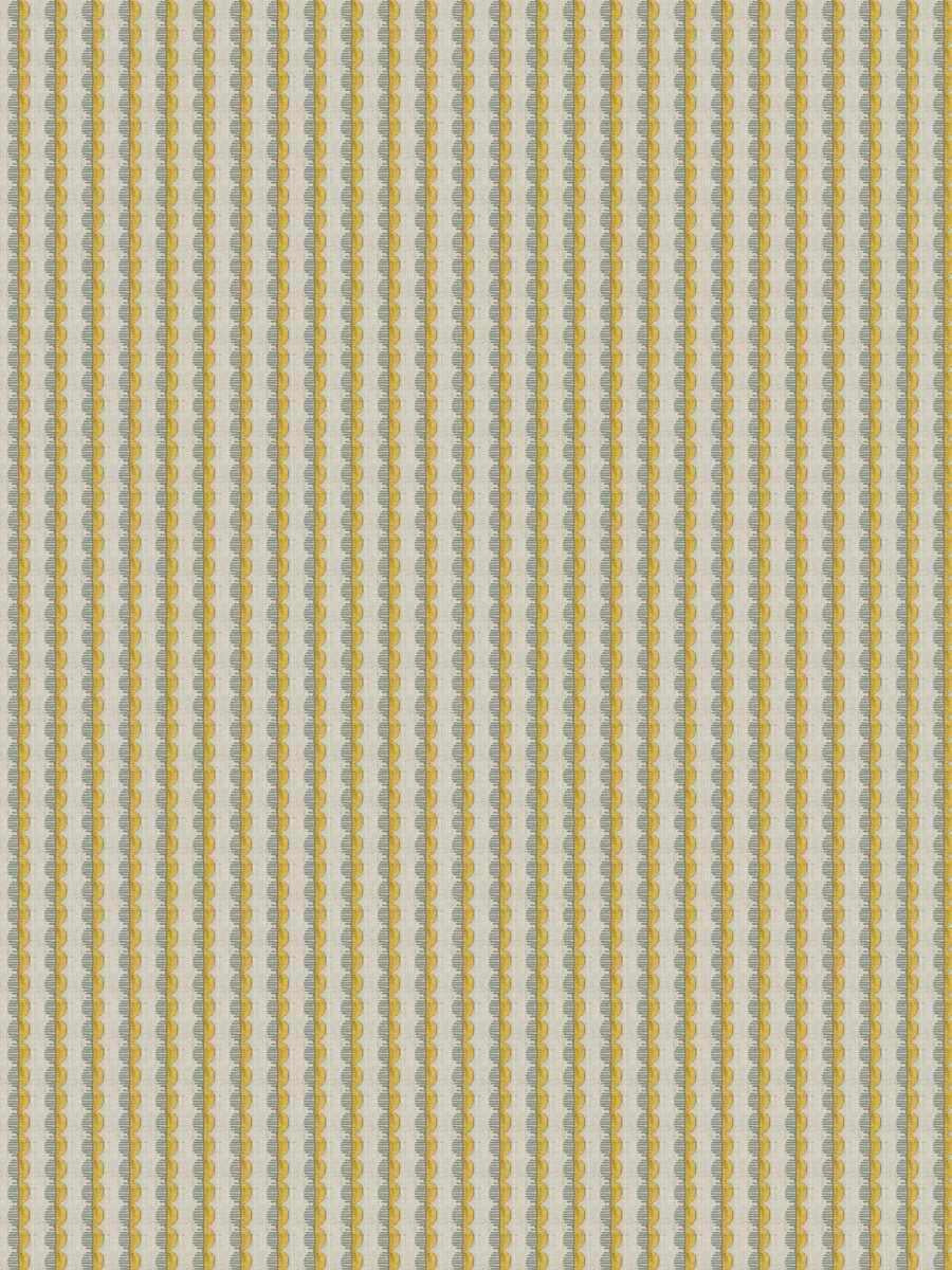Cotton Beige Mustard Teal Geometric Circle Stripe Drapery Fabric