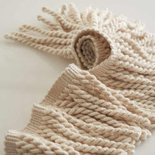 Load image into Gallery viewer, 4.75" Wide Vanilla Cream Tassel Bullion Fringe Trim
