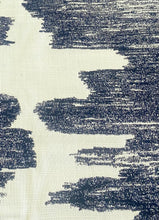 Load image into Gallery viewer, Perennials Ink Blot After Midnight Navy Blue Indoor Outdoor Upholstery Fabric WHS-5002