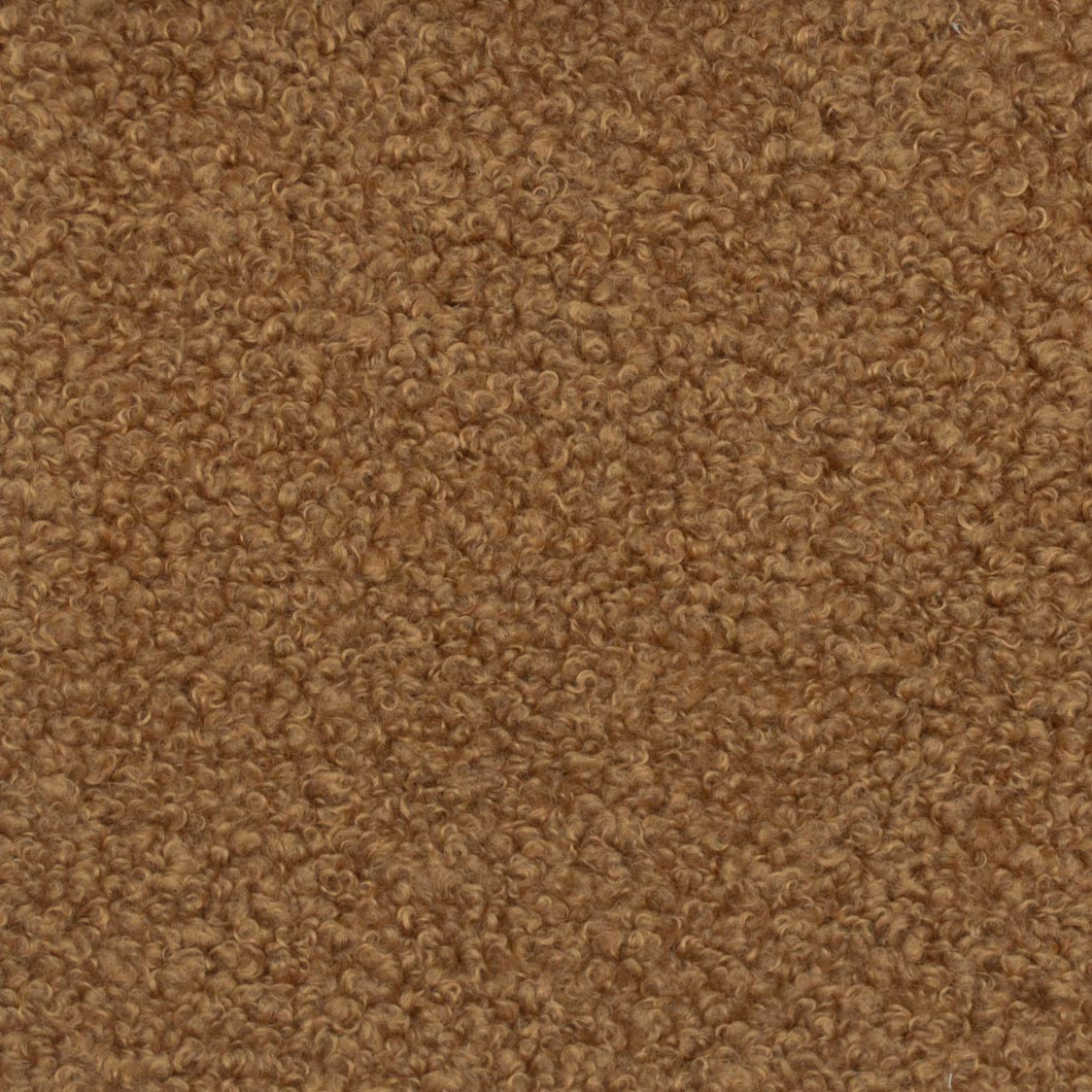 Orange Brown Stain Resistant Heavy Duty MCM Boucle Upholstery Fabric