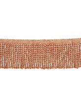 Load image into Gallery viewer, 4.75" Wide Coral Rose Cream Tassel Bullion Fringe Trim