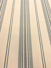 Load image into Gallery viewer, 1 Yard Schumacher Solana Stripe Sky Indoor Outdoor Fabric 79332 WHS 4645
