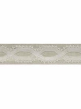 Load image into Gallery viewer, 3.25&quot; Oatmeal Beige Ivory Embroidered Geometric Drapery Tape Trim