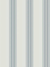 Load image into Gallery viewer, Cotton Cream Teal Navy Blue Beige Herringbone Stripe Floral Upholstery Drapery Fabric FB