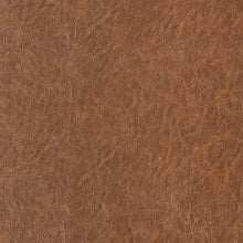 Load image into Gallery viewer, Performance Breathable Distressed Caramel Brown Faux Leather Upholstery Vinyl