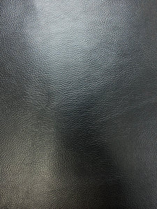 0.9 Yard Designer Charcoal Black Lustrous Faux Leather Upholstery Vinyl WHS 4586