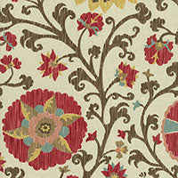 Load image into Gallery viewer, Set of Two Made to Order Schumacher Fergana Embroidery Print Side Drapery Panels
