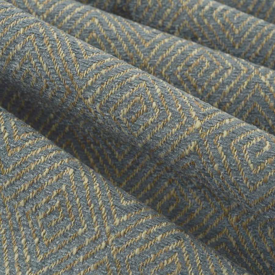 French Blue Grey Petite Diamond hot Upholstery Drapery Fabric