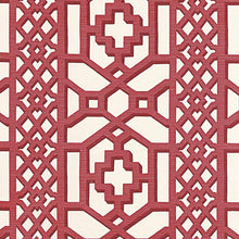 Load image into Gallery viewer, Pair of Custom Made Schumacher  Zanzibar Trellis Pillow Covers - Both Sides