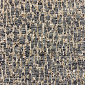 Grey Beige Woven Animal Pattern Cheetah Upholstery Fabric