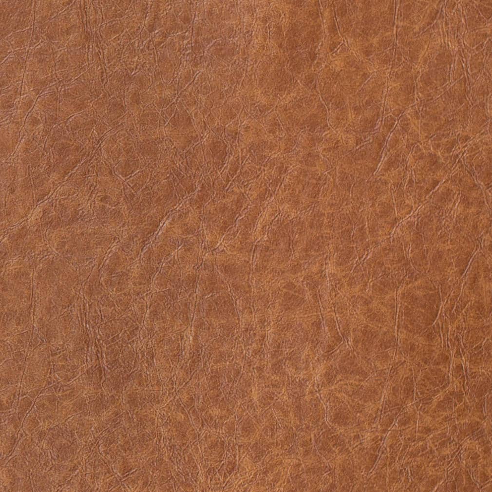 Performance Breathable Cognac Brown Faux Leather Upholstery Vinyl