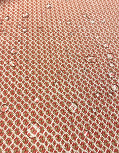 Regal-Kiddo Coral Water Stain Resistant Coral Beige White Woven Tweed Upholstery Fabric STA 5137