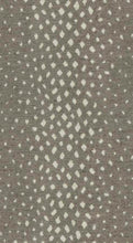 Load image into Gallery viewer, Grey Off White Small Cheetah Animal Pattern Upholstery Fabric