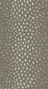 Grey Off White Small Cheetah Animal Pattern Upholstery Fabric