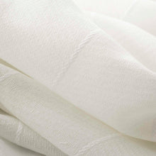 Load image into Gallery viewer, 118” Wide Semi Sheer White Stripe Drapery Fabric FB