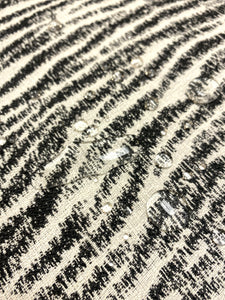 Stout Sunbrella Holden Black White Reversible Animal Pattern Upholstery Fabric WHS 5121