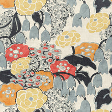 Load image into Gallery viewer, Set of Two Made to Order Thibaut Laura Floral Side Drapery Panels