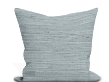 Load image into Gallery viewer, Custom Pillow Cover in Thibaut Pradesh in Blue Slate - Both Sides
