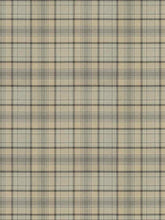 Load image into Gallery viewer, Grey Charcoal Cream Beige Plaid Tartan Upholstery Fabric