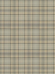 Grey Charcoal Cream Beige Plaid Tartan Upholstery Fabric