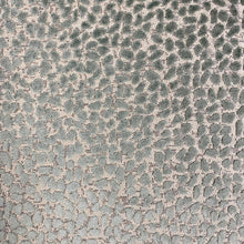 Load image into Gallery viewer, Beige Sage Green Cheetah Animal Pattern Cut Velvet Upholstery Fabric