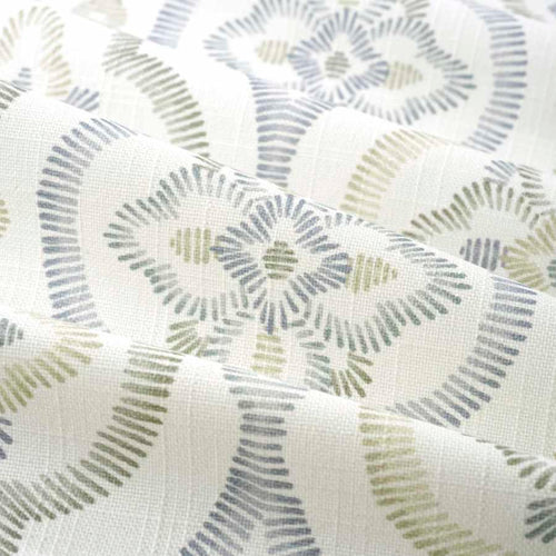 Cotton Ivory Grey Mustard Trellis Geometric Upholstery Drapery Fabric