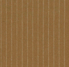 Load image into Gallery viewer, Wool Blend Mustard Ochre White Stripe Upholstery Fabric FB