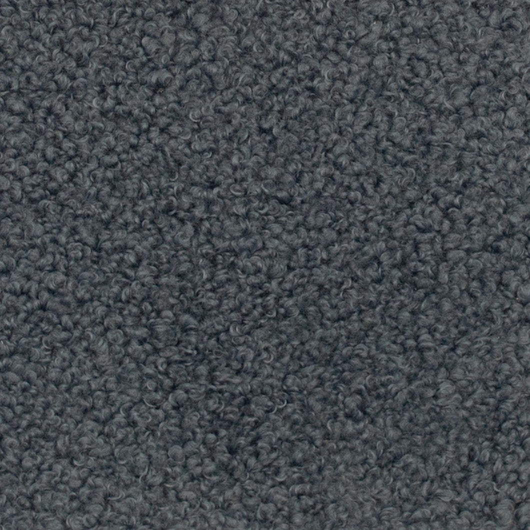 Charcoal Grey Stain Resistant Heavy Duty MCM Boucle Upholstery Fabric